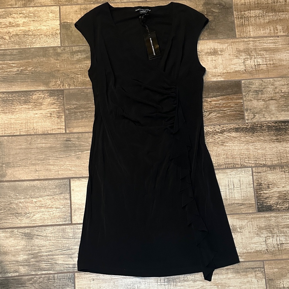 Isabella Rodriguez Black Midi Dress